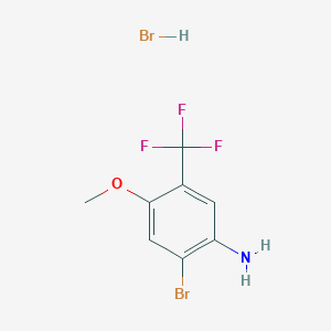 molecular formula C8H8Br2F3NO B15091302 2-bromo-4-methoxy-5-(trifluoromethyl)aniline;hydrobromide CAS No. 124168-60-1