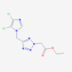 2H-Tetrazole-2-acetic acid, 5-[(4,5-dichloro-1H-imidazol-1-yl)methyl]-, ethyl ester