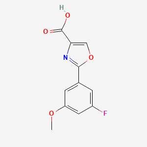 2-(3-Fluoro-5-methoxyphenyl)oxazole-4-carboxylic acid