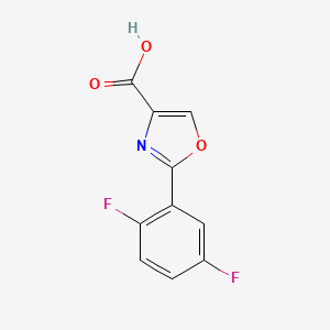 molecular formula C10H5F2NO3 B15091380 2-(2,5-Difluorophenyl)-1,3-oxazole-4-carboxylic acid 