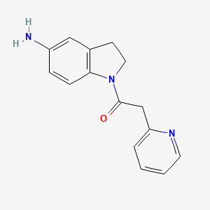 1-(5-Aminoindolin-1-yl)-2-(pyridin-2-yl)ethanone