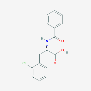 molecular formula C16H14ClNO3 B15091426 L-Phenylalanine, N-benzoyl-2-chloro- 