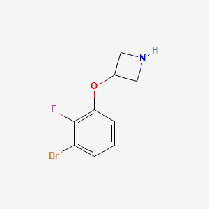 molecular formula C9H9BrFNO B15091492 3-(3-Bromo-2-fluorophenoxy)azetidine 