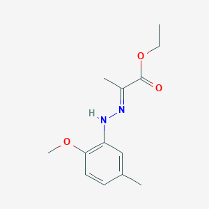 molecular formula C13H18N2O3 B15091528 ethyl (2E)-2-[(2-methoxy-5-methylphenyl)hydrazinylidene]propanoate 