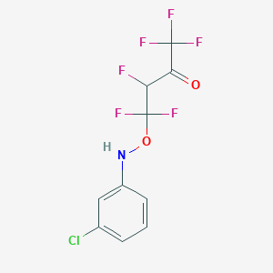 molecular formula C10H6ClF6NO2 B15091539 (3-Oxo-1,1,2,4,4,4-hexafluorobutoxy)-3-chloroaniline CAS No. 1309602-54-7