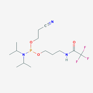 molecular formula C14H25F3N3O3P B15091562 5'-Amino-modifier-C 3-tfa cep 