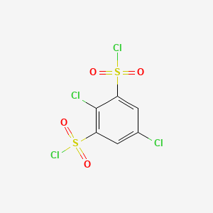 molecular formula C6H2Cl4O4S2 B15091573 2,5-Dichlorobenzene-1,3-disulfonyl dichloride 