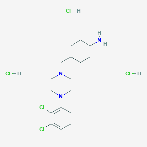 (1r,4r)-4-((4-(2,3-Dichlorophenyl)piperazin-1-yl)methyl)cyclohexanamine trihydrochloride