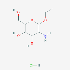 5-Amino-6-ethoxy-2-(hydroxymethyl)oxane-3,4-diol;hydrochloride