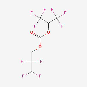 molecular formula C7H4F10O3 B15091635 Hexafluoroisopropyl 2,2,3,3-tetrafluoropropyl carbonate 