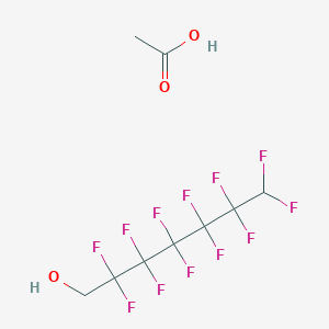 molecular formula C9H8F12O3 B15091646 1-Heptanol, 2,2,3,3,4,4,5,5,6,6,7,7-dodecafluoro-, acetate CAS No. 87925-96-0