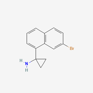 1-(7-Bromonaphthalen-1-YL)cyclopropan-1-amine