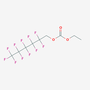 molecular formula C9H7F11O3 B15091701 Ethyl 1H,1H-perfluorohexyl carbonate 