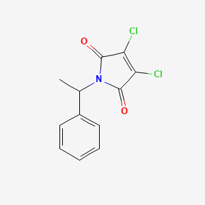 1H-Pyrrole-2,5-dione, 3,4-dichloro-1-(1-phenylethyl)-