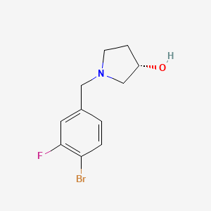 (3S)-1-(4-Bromo-3-fluoro-benzyl)-pyrrolidin-3-ol