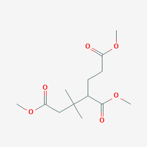 molecular formula C13H22O6 B15091741 Trimethyl 2,2-dimethylpentane-1,3,5-tricarboxylate CAS No. 62934-92-3