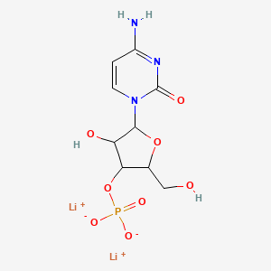 molecular formula C9H12Li2N3O8P B15091795 Cytidine 3'-monophosphate lithium salt 