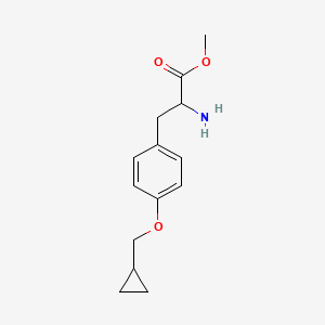 Methyl 2-amino-3-[4-(cyclopropylmethoxy)phenyl]propanoate