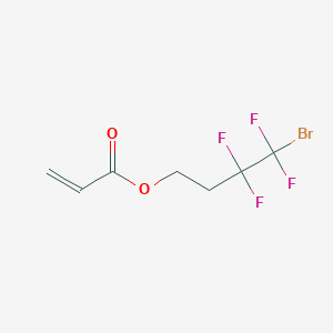 molecular formula C7H7BrF4O2 B15091857 4-Bromo-3,3,4,4-tetrafluorobutyl prop-2-enoate CAS No. 193758-80-4