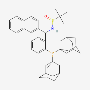 molecular formula C41H52NOPS B15091865 (R)-N-[(S)-[2-[Di(adamantan-1-yl)phosphino]phenyl](naphthalen-2-yl)methyl]-2-methylpropane-2-sulfinamide 