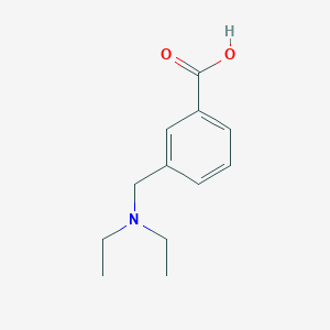 molecular formula C12H17NO2 B15091901 3-[(Diethylamino)methyl]benzoic acid 