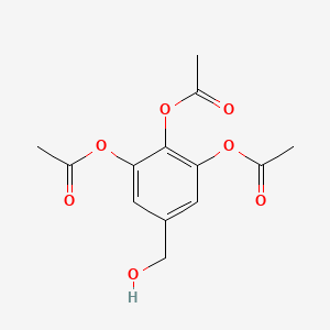 molecular formula C13H14O7 B15091910 3,4,5-Triacetoxybenzyl alcohol 