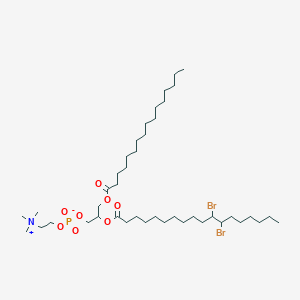 molecular formula C42H82Br2NO8P B15091912 1-Palmitoyl-2-(11,12-dibromo)stearoyl-sn-glycero-3-phosphocholine 