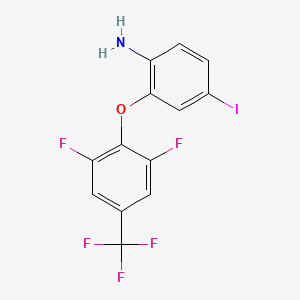 2-[2,6-Difluoro-4-(trifluoromethyl)phenoxy]-4-iodoaniline