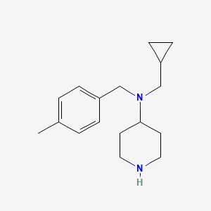 molecular formula C17H26N2 B15091951 N-(Cyclopropylmethyl)-N-(4-methylbenzyl)piperidin-4-amine 