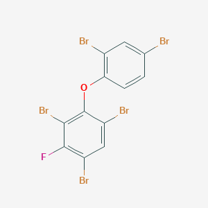 molecular formula C12H4Br5FO B15091955 3-Fluoro-2,2',4,4',6-pentabromodiphenyl ether CAS No. 887401-80-1