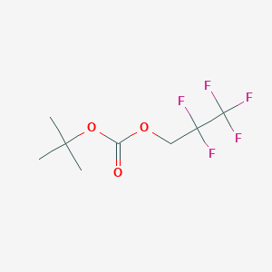 molecular formula C8H11F5O3 B15092016 Tert-butyl 2,2,3,3,3-pentafluoropropyl carbonate 