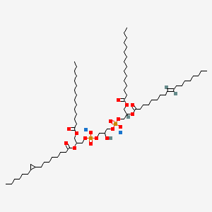 disodium;[3-[[3-hexadecanoyloxy-2-[(E)-octadec-9-enoyl]oxypropoxy]-oxidophosphoryl]oxy-2-hydroxypropyl] [2-[8-(2-hexylcyclopropyl)octanoyloxy]-3-pentadecanoyloxypropyl] phosphate