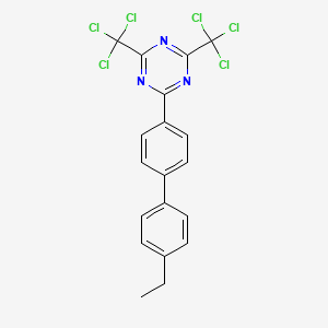 2-(4'-Ethyl-[1,1'-biphenyl]-4-yl)-4,6-bis(trichloromethyl)-1,3,5-triazine