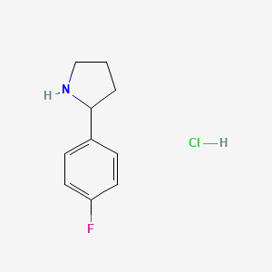 (2S)-2-(4-Fluorophenyl)pyrrolidine hydrochloride