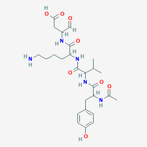 molecular formula C26H39N5O8 B15092134 Ac-DL-Tyr-DL-Val-DL-Lys-DL-Asp-al 