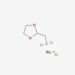 molecular formula C5H9BrMgO2 B15092219 2-(1,3-Dioxolan-2-yl)ethylmagnesium bromide 