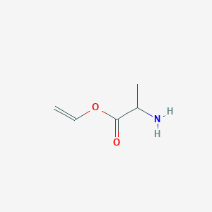 molecular formula C5H9NO2 B15092220 L-Alanine, ethenyl ester (9CI) 