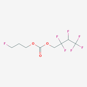 molecular formula C8H9F7O3 B15092223 3-Fluoropropyl 2,2,3,4,4,4-hexafluorobutyl carbonate 