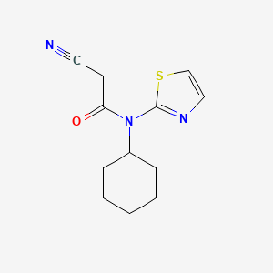 2-cyano-N-cyclohexyl-N-(1,3-thiazol-2-yl)acetamide