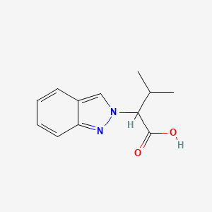 molecular formula C12H14N2O2 B15092262 2-(2H-indazol-2-yl)-3-methylbutanoic acid 