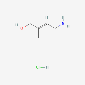 molecular formula C5H12ClNO B15092306 2-Buten-1-ol, 4-amino-2-methyl-, hydrochloride 