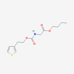 molecular formula C13H19NO4S B15092318 Glycine, N-[[2-(3-thienyl)ethoxy]carbonyl]-, butyl ester, homopolymer 