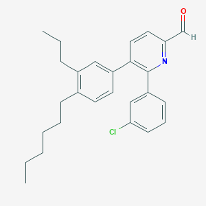 6-(3-Chlorophenyl)-5-(4-hexyl-3-propylphenyl)picolinaldehyde