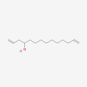 molecular formula C14H26O B15092361 1,13-Tetradecadien-4-ol CAS No. 114837-51-3