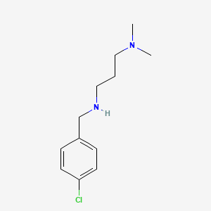 molecular formula C12H19ClN2 B15092365 [(4-Chlorophenyl)methyl][3-(dimethylamino)propyl]amine 