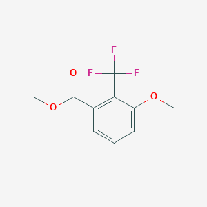 molecular formula C10H9F3O3 B15092378 Methyl 3-methoxy-2-(trifluoromethyl)benzoate 