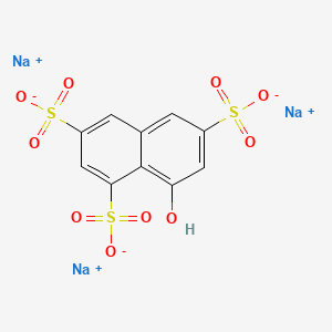 molecular formula C10H5Na3O10S3 B15092390 1-Naphthol-3,6,8-trisulfonic acid trisodium salt 