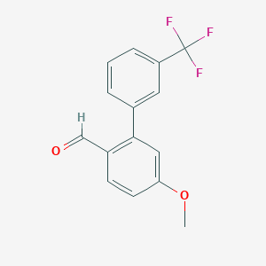 5-Methoxy-3'-(trifluoromethyl)biphenyl-2-carbaldehyde