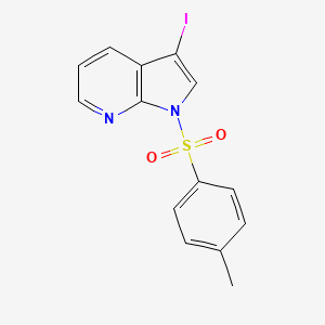 1H-Pyrrolo[2,3-b]pyridine, 3-iodo-1-[(4-methylphenyl)sulfonyl]-