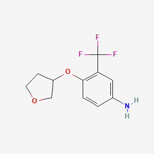 4-(Oxolan-3-yloxy)-3-(trifluoromethyl)aniline